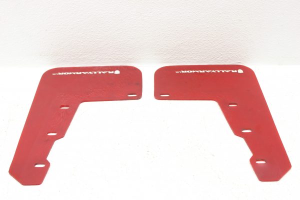 2015-2020 SUBARU WRX & STI RALLY ARMOR FRONT MUD FLAP SET LH/RH RED/WHITE - Image 2