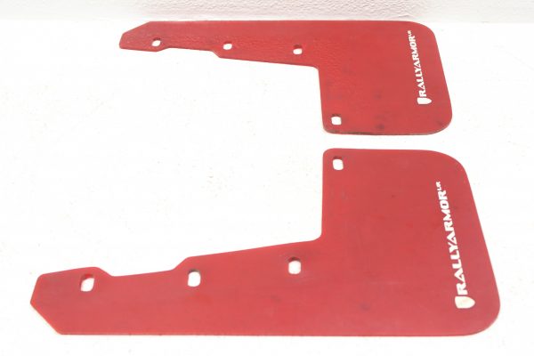 2015-2020 SUBARU WRX & STI RALLY ARMOR FRONT MUD FLAP SET LH/RH RED/WHITE - Image 3