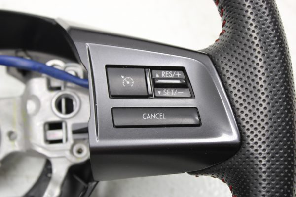 2015-2020 SUBARU WRX & STI STEERING WHEEL ASSEMBLY RED STITCHED OEM - Image 4