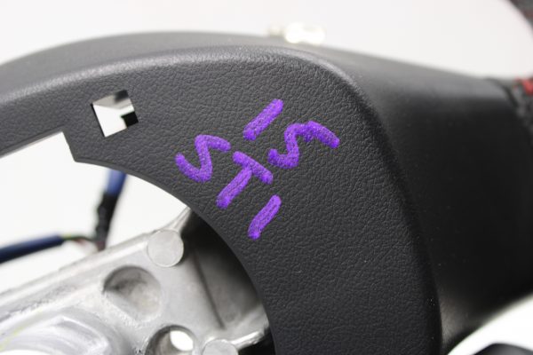 2015-2020 SUBARU WRX & STI STEERING WHEEL ASSEMBLY RED STITCHED OEM - Image 9