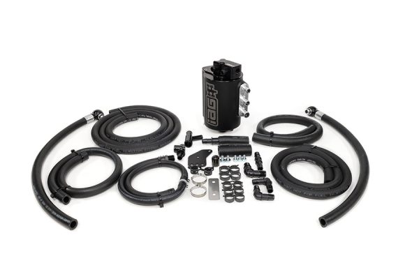 2008-2014 SUBARU WRX & 2008-2020 STI IAG PERFORMANCE V3 STREET SERIES AIR OIL SEPARATOR AOS BLACK