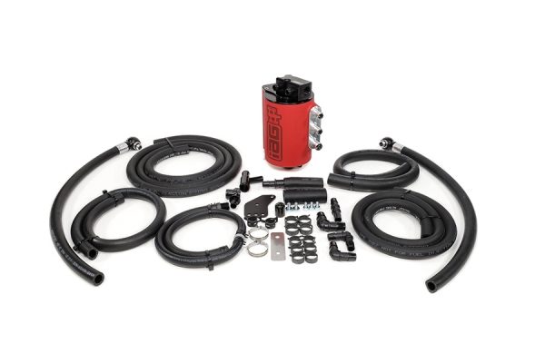 2008-2014 SUBARU WRX & 2008-2020 STI IAG PERFORMANCE V3 STREET SERIES AIR OIL SEPARATOR AOS RED