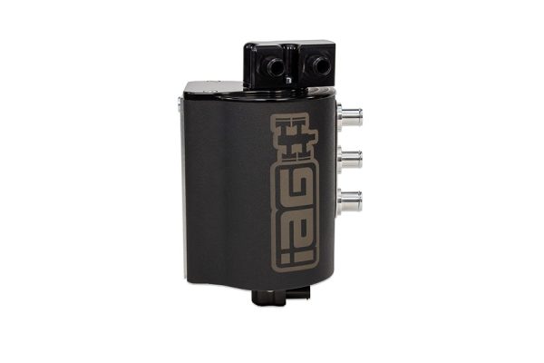 2015-2020 SUBARU WRX IAG PERFORMANCE V3 STREET SERIES AIR OIL SEPARATOR AOS BLACK - Image 2