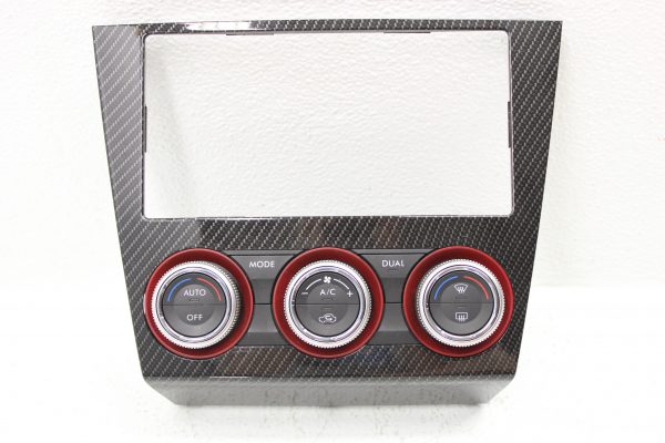 2015-2017 SUBARU WRX STI CARBON FIBER CLIMATE CONTROL RADIO BEZEL TRIM OEM