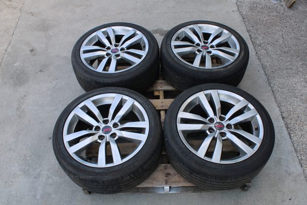 2008-2014 SUBARU WRX STI ENKEI SILVER RIMS WHEELS & TIRES 18X8.5 +55 OEM 5X114 - Image 3