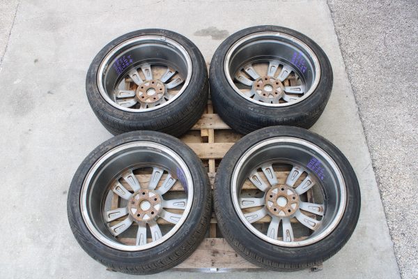 2008-2014 SUBARU WRX STI ENKEI SILVER RIMS WHEELS & TIRES 18X8.5 +55 OEM 5X114 - Image 10