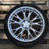 UNIVERSAL WEDSPORT SA20R RIM WHEEL & NITTO TIRE 19X9.5 +38 SILVER 5X114 #1