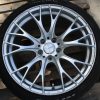 UNIVERSAL WEDSPORT SA20R RIM WHEEL & NITTO TIRE 19X9.5 +38 SILVER 5X114 #1 - Image 2
