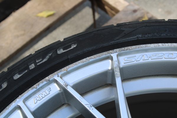 UNIVERSAL WEDSPORT SA20R RIM WHEEL & NITTO TIRE 19X9.5 +38 SILVER 5X114 #1 - Image 3