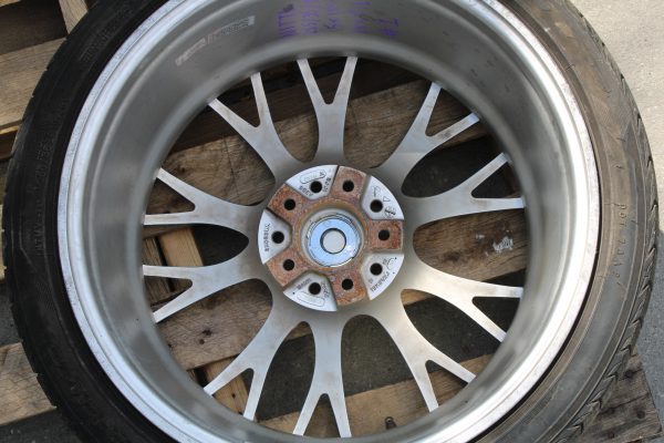 UNIVERSAL WEDSPORT SA20R RIM WHEEL & NITTO TIRE 19X9.5 +38 SILVER 5X114 #1 - Image 6