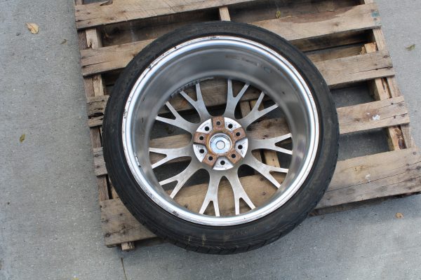 UNIVERSAL WEDSPORT SA20R RIM WHEEL & NITTO TIRE 19X9.5 +38 SILVER 5X114 #2 - Image 4