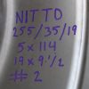UNIVERSAL WEDSPORT SA20R RIM WHEEL & NITTO TIRE 19X9.5 +38 SILVER 5X114 #2 - Image 8