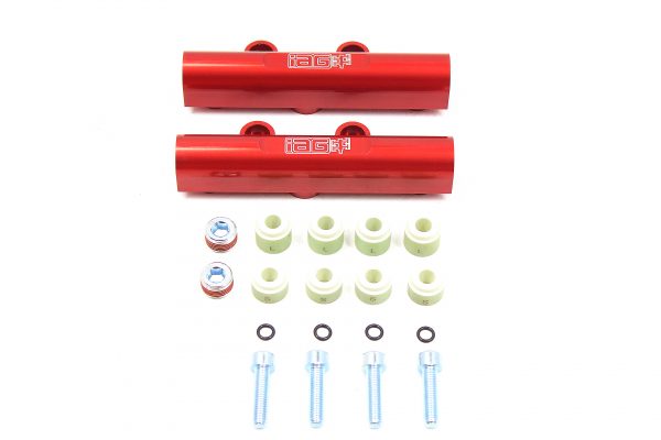 02-14 SUBARU WRX, 07-20 STI, 08-12 LGT, 06-13 FXT IAG PERFORMANCE RED V3 TOP FEED FUEL RAILS