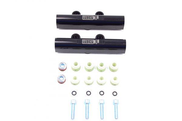 02-14 SUBARU WRX, 07-20 STI, 08-12 LGT, 06-13 FXT IAG PERFORMANCE BLACK V3 TOP FEED FUEL RAILS