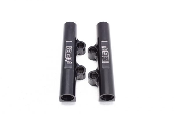 02-14 SUBARU WRX, 07-20 STI, 08-12 LGT, 06-13 FXT IAG PERFORMANCE BLACK V3 TOP FEED FUEL RAILS - Image 3