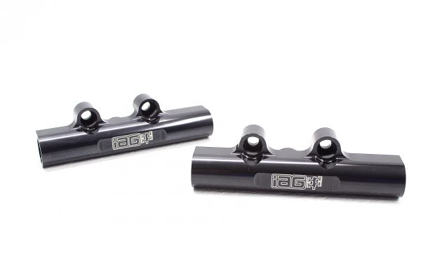 02-14 SUBARU WRX, 07-20 STI, 08-12 LGT, 06-13 FXT IAG PERFORMANCE BLACK V3 TOP FEED FUEL RAILS - Image 5