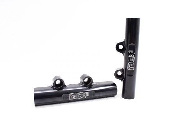 02-14 SUBARU WRX, 07-20 STI, 08-12 LGT, 06-13 FXT IAG PERFORMANCE BLACK V3 TOP FEED FUEL RAILS - Image 7