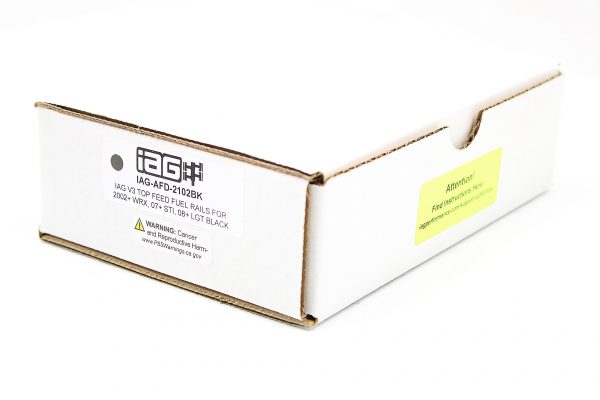 02-14 SUBARU WRX, 07-20 STI, 08-12 LGT, 06-13 FXT IAG PERFORMANCE BLACK V3 TOP FEED FUEL RAILS - Image 9