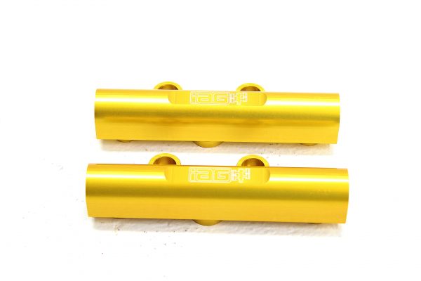 02-14 SUBARU WRX, 07-20 STI, 08-12 LGT, 06-13 FXT IAG PERFORMANCE GOLD V3 TOP FEED FUEL RAILS - Image 2