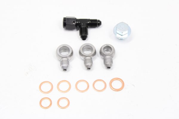 06-14 SUBARU WRX, 04-20 STI, 05-09 LGT, 04-08 FXT IAG PERFORMANCE STOCK LOCATION BRAIDED TURBO OIL FEED & AVCS LINE - Image 4