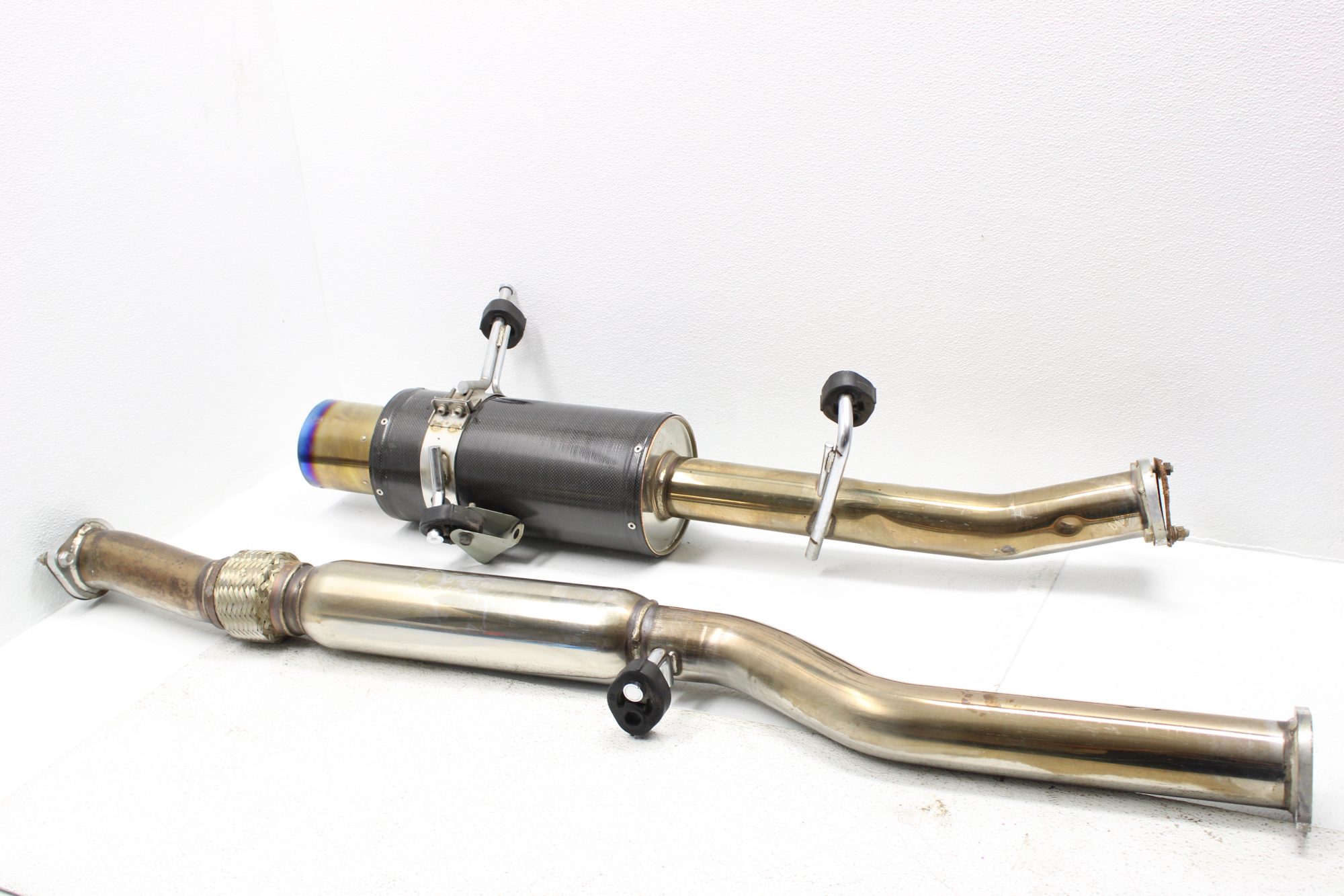 20022007 SUBARU WRX & STI HKS CARBON TI CAT BACK EXHAUST SYSTEM 3