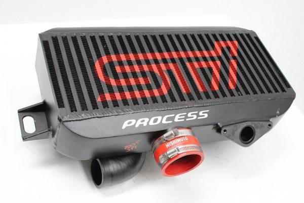 2002-2007 SUBARU WRX & STI PROCESS WEST TOP MOUNT INTERCOOLER TMIC BLACK - Image 2