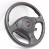 2005-2007 SUBARU WRX STI STEERING WHEEL & HORN ASSEMBLY RED STITCHED OEM EJ257 - Image 3