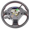2005-2007 SUBARU WRX STI STEERING WHEEL & HORN ASSEMBLY RED STITCHED OEM EJ257 - Image 4