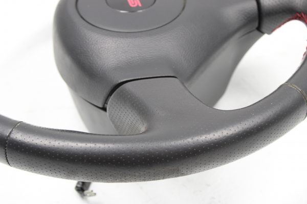 2005-2007 SUBARU WRX STI STEERING WHEEL & HORN ASSEMBLY RED STITCHED OEM EJ257 - Image 8