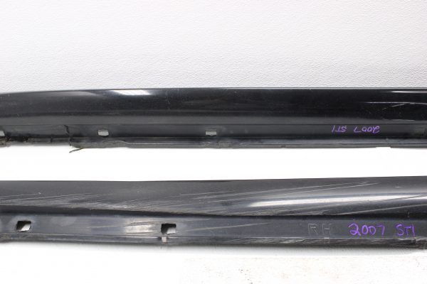 2004-2007 SUBARU WRX STI SIDE SKIRTS ROCKER PANELS OBP BLACK SET LH/RH OEM - Image 4