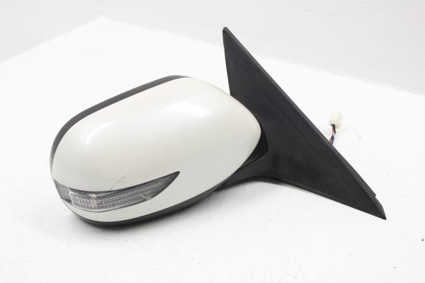 2008-2014 SUBARU WRX STI RH SIDE VIEW MIRROR W/ TURN SIGNAL SATIN WHITE PEARL
