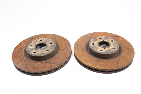 2008-2017 SUBARU WRX STI STOP TECH SLOTTED FRONT AND REAR ROTORS SET 5X114 - Image 5