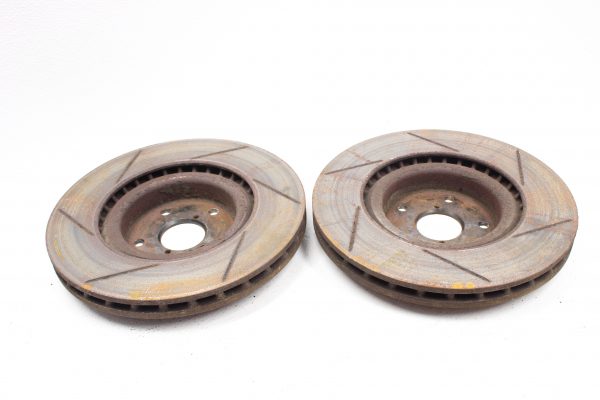 2008-2017 SUBARU WRX STI STOP TECH SLOTTED FRONT AND REAR ROTORS SET 5X114 - Image 6