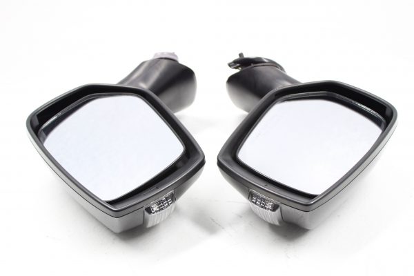 2015-2021 SUBARU WRX & STI SIDE VIEW MIRRORS W/ TURN SIGNALS LH/RH SET BLACK OEM - Image 4