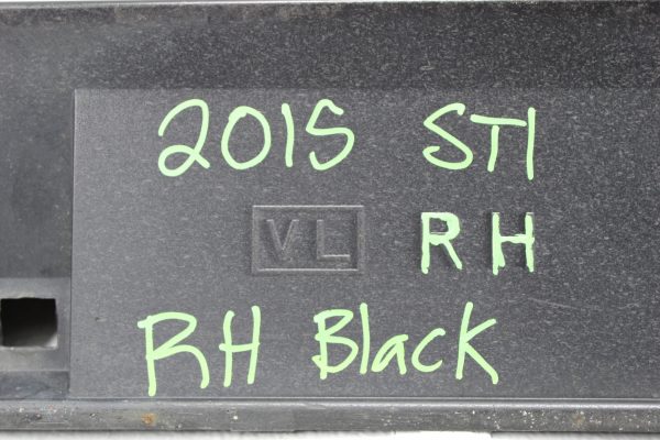 2015-2021 SUBARU WRX & STI RH SIDE SKIRT ROCKER PANEL PASSENGER SIDE BLACK OEM - Image 11