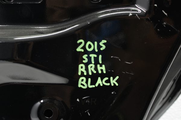 2015-2021 SUBARU WRX & STI REAR RH DOOR ASSEMBLY PASSENGER SIDE BLACK OEM - Image 12