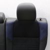 2015 SUBARU WRX STI LAUNCH EDITION BLUE LEATHER REAR SEATS UPPER & LOWER SET - Image 3