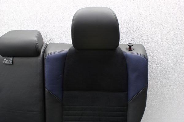 2015 SUBARU WRX STI LAUNCH EDITION BLUE LEATHER REAR SEATS UPPER & LOWER SET - Image 3