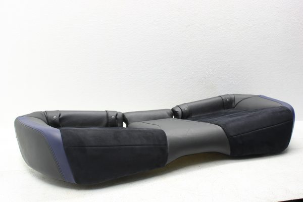 2015 SUBARU WRX STI LAUNCH EDITION BLUE LEATHER REAR SEATS UPPER & LOWER SET - Image 8