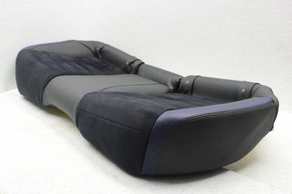 2015 SUBARU WRX STI LAUNCH EDITION BLUE LEATHER REAR SEATS UPPER & LOWER SET - Image 9