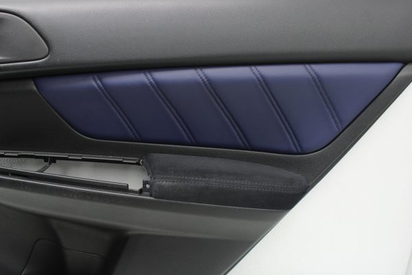 2015 SUBARU WRX STI LAUNCH EDITION FRONT & REAR BLUE LEATHER DOOR PANELS CARDS - Image 7