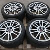 2008-2017 SUBARU WRX STI SILVER ENKEI WHEELS RIMS & TIRES 18X8.5 +55 OEM 5X114 - Image 2