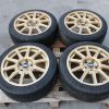 05-07 2005-2007 SUBARU WRX STI GOLD BBS FORGED RIMS WHEELS & TIRES 17X8 5X114