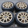 05-07 2005-2007 SUBARU WRX STI GOLD BBS FORGED RIMS WHEELS & TIRES 17X8 5X114 - Image 2
