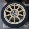 05-07 2005-2007 SUBARU WRX STI GOLD BBS FORGED RIMS WHEELS & TIRES 17X8 5X114 - Image 6