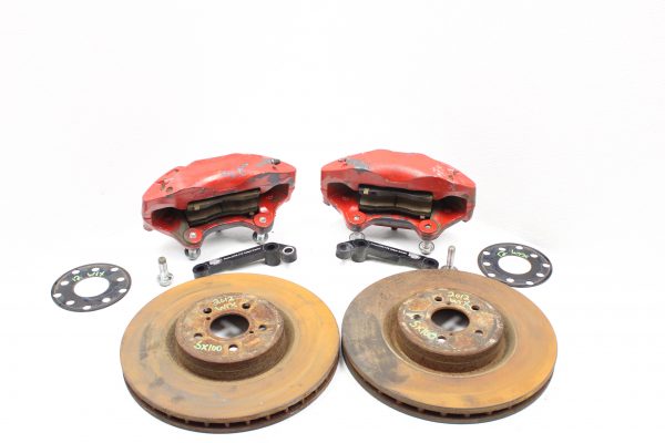 2002-2014 SUBARU WRX 4 PISTON CADILLAC ATS BIG BRAKE CALIPER KIT W/ 5X100 HUBS