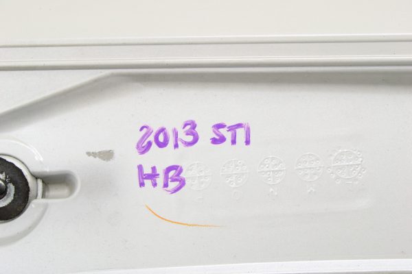 2008-2014 SUBARU WRX STI HATCH REAR TRUNK WING SPOILER WHITE OEM - Image 8