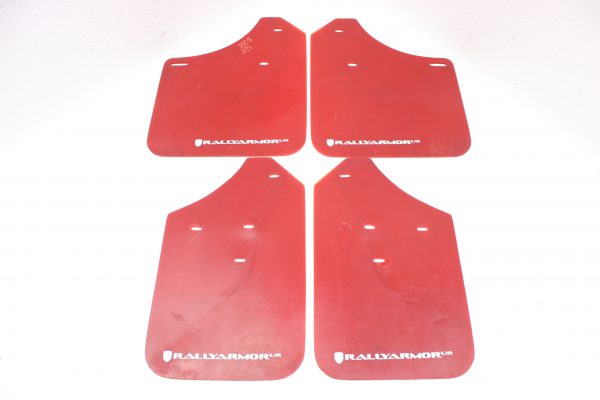 2002-2007 SUBARU WRX & STI RALLY ARMOR RED MUD FLAPS SET FRONT & REAR - Image 2