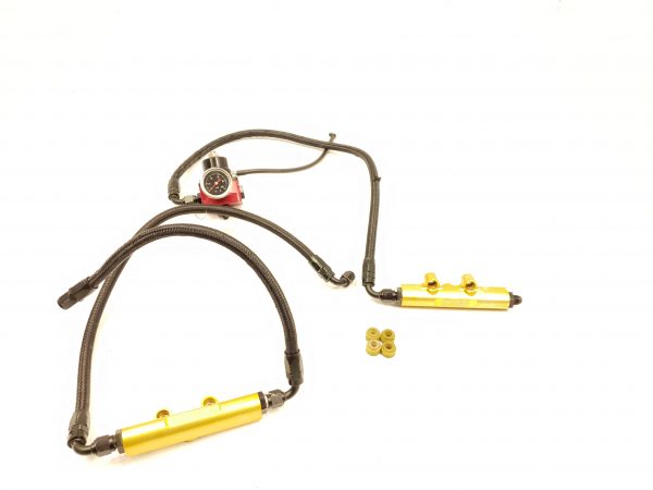 2002-2014 SUBARU WRX & 2007-2020 STI IAG PERFORMANCE GOLD TOP FEED FUEL RAILS / FPR FUEL SYSTEM KIT