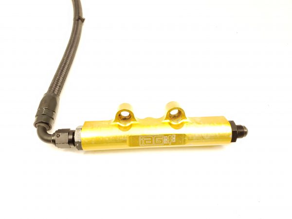 2002-2014 SUBARU WRX & 2007-2020 STI IAG PERFORMANCE GOLD TOP FEED FUEL RAILS / FPR FUEL SYSTEM KIT - Image 5